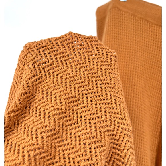 NWT‎ Nina Parker Open Knit Pants Sz 2X Tan Wide Leg Super High Waist Drawstring - Picture 8 of 9